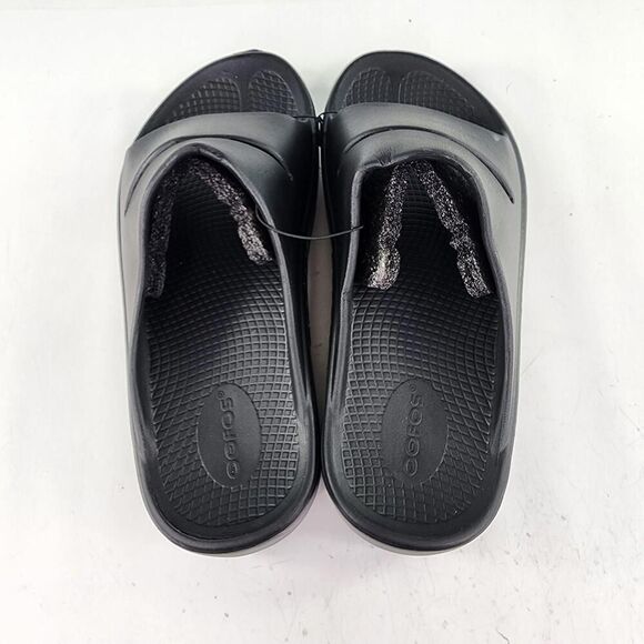 Oofos OOahh Mens Sport Flex Slide US 8 Black Recovery Sandals Shoes main image 9